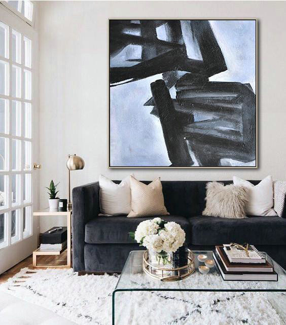Large Abstract Art,Oversized Minimal Painting On Canvas - Modern Painting Abstract